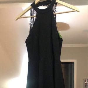 Black skater dress